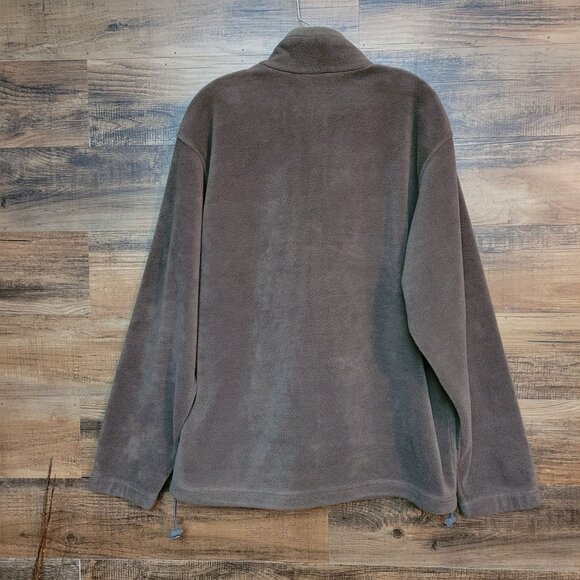 Columbia Zip Fleece Jacket Size L Brown Beige Clay Zip Pockets Gorpcore Outdoor - Picture 3 of 11